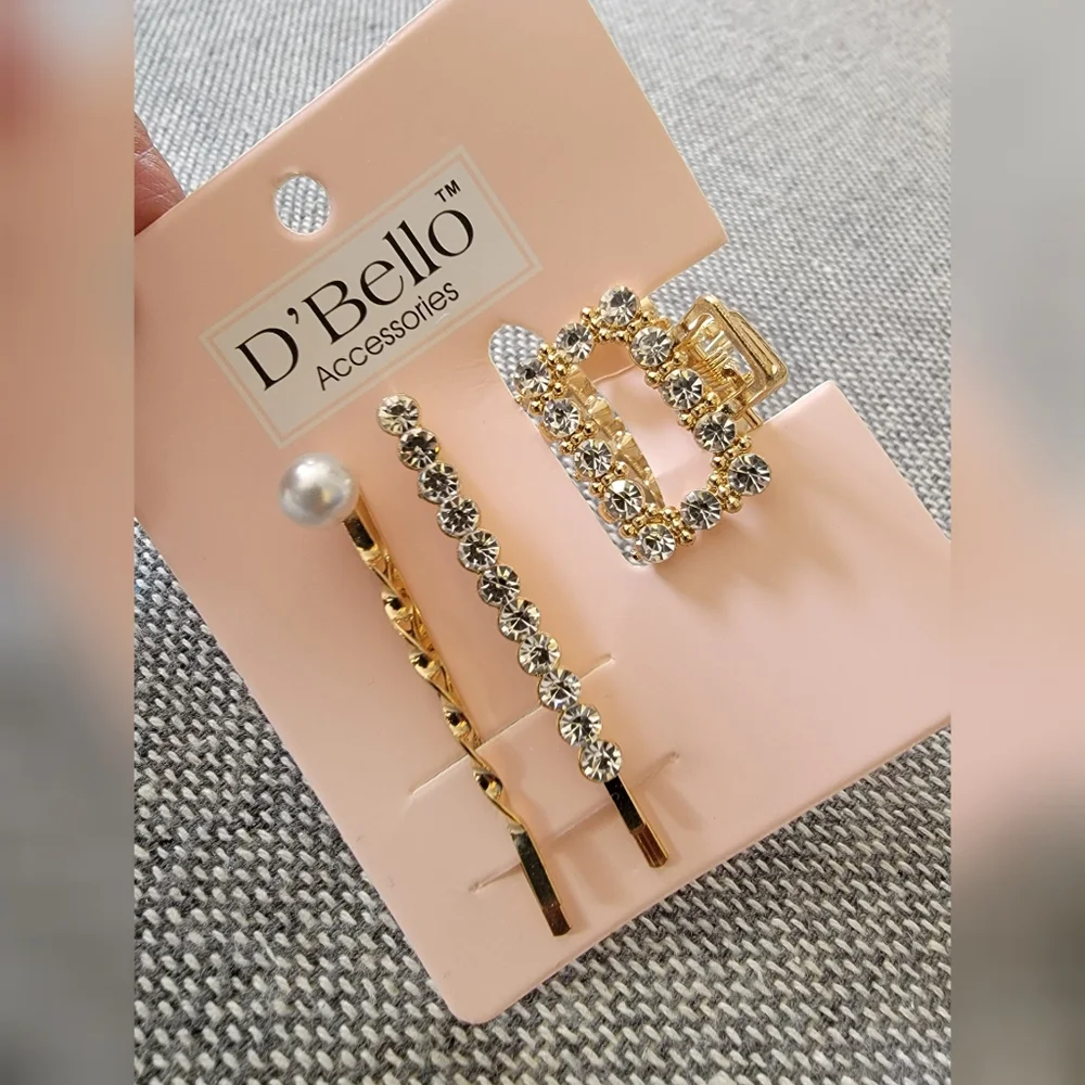 New! D'BELLO gold clip accessory